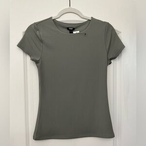 NWT Express Body Contour Sage Green Short Sleeve Top